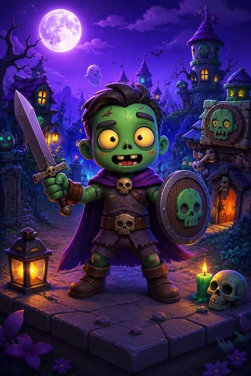 AI generated zombie character concept