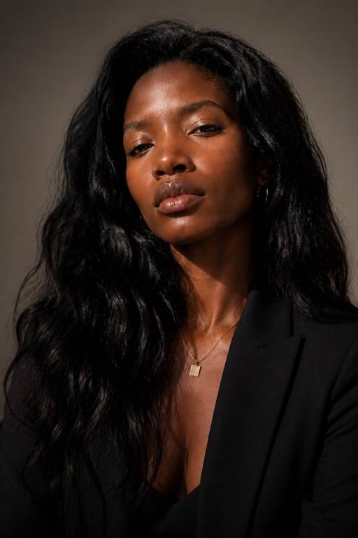 Enhanced generated headshot with formal clothes