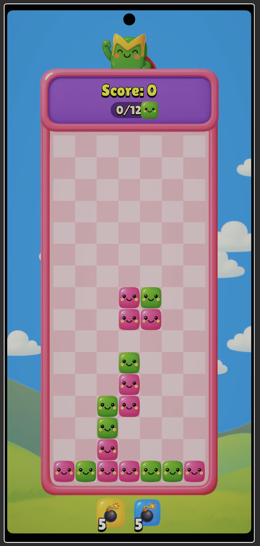 Gameplay Board - Colorful block matching puzzle
